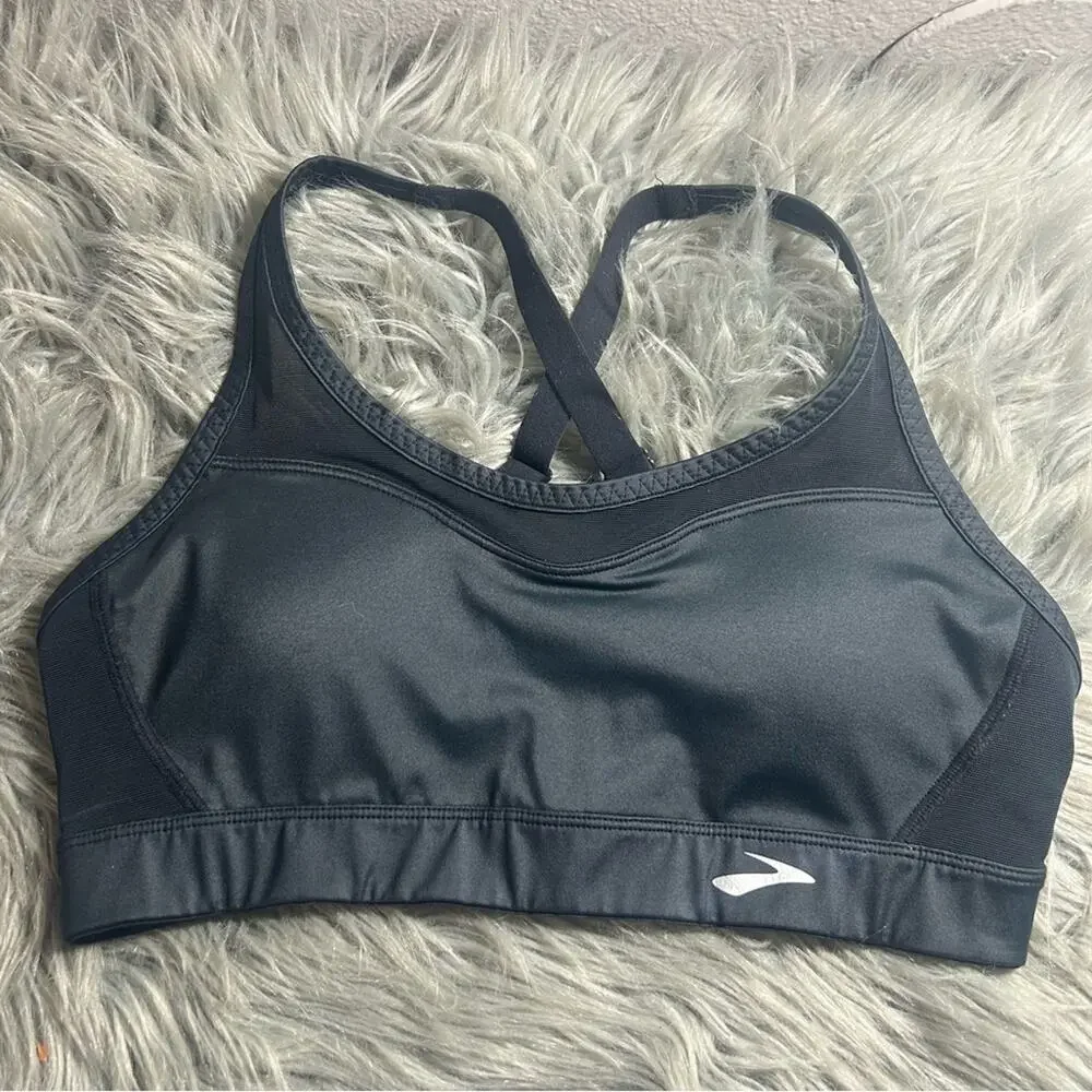 Brooks FastForward Crossback Sports Bra Black Size Smalls